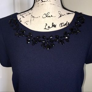 Elegant Embellished neckline Banana Republic Dress